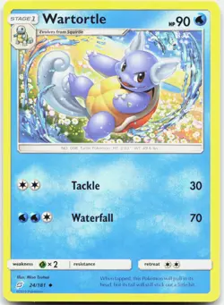 Wartortle 24/181 Uncommon Team Up Pokemon Near Mint - Image 1