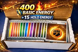 Pokemon Energy Bulk Lot 400 Basic +15 Holo Mixed Types Scarlet Violet NM Clean - Image 1