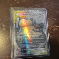Pokemon Eevee & Snorlax GX Full Art TAG TEAM Holo 171/181 SM-Team Up - Image 1