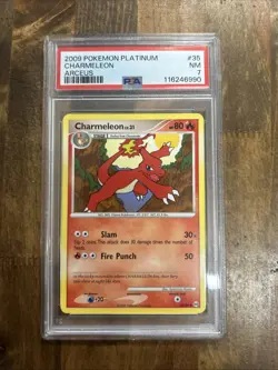 Graded PSA 7 2009 Pokemon Platinum Charmeleon Arceus #35 - Image 1