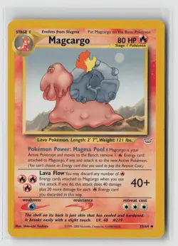 Magcargo #33/64 Neo Revelation Uncommon Pokemon TCG MP - Image 1