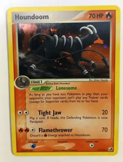 Houndoom 7/115 Pokemon EX Unseen Forces 2005 Holo Rare - Lightly Played - Image 1