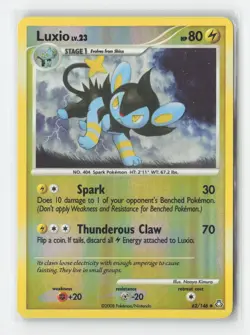 Luxio 62/146 Uncommon Legends Awakened Pokemon Reverse Holo Moderately Played - Image 1