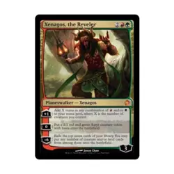 WOTC MtG Theros Xenagos Reveler (MR) (Foil) EX - Image 1