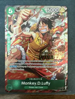 Monkey.D.Luffy (OP16 Release Event Winner) P-135 One Piece Promotion Cards Foil - Image 1