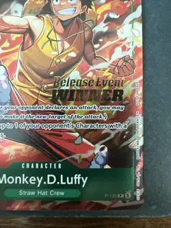 Monkey.D.Luffy (OP16 Release Event Winner) P-135 One Piece Promotion Cards Foil - Image 4