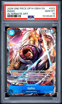 Issho 022 Alternate Art One Piece PSA 10 - Image 1