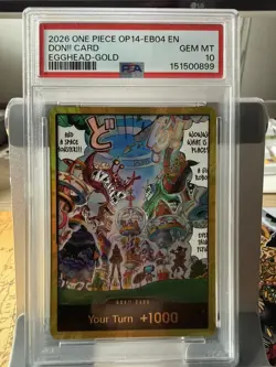 One Piece Egghead Gold DON!! PSA 10 | OP14-EB04 The Azure Sea's Seven | 2026 - Image 1