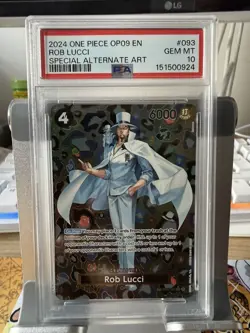 Rob Lucci One Piece Special Alternate Art PSA 10 English OP05-093 OP09 - Image 1