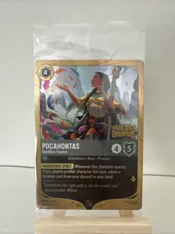 Disney Lorcana Wilds Unknown Pocahontas Steadfast Traveler 48/P3 Promo Card - Image 1