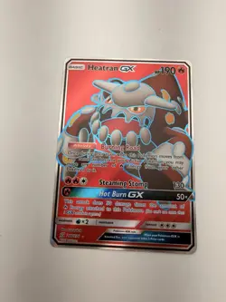 Pokemon TCG Heatran GX Full Art Holo Card Unified Minds 216/236 - Image 1