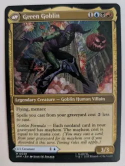 Magic: The Gathering x Marvel Norman Osborn Trading Card – Regular Finish - Image 2
