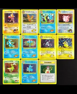 Pokemon TCG Gym Japanese 1st Edition 11-Card Lot Misty's Moltres + More - Image 1