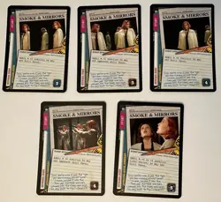 X-Files CCG Smoke & Mirrors Complete Set of 5 Cards - Image 1