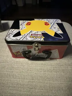 Pokemon Trading Card 25th Anniversary Tin Lunch Box Pikachu 2021 Empty - Image 2