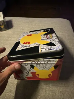Pokemon Trading Card 25th Anniversary Tin Lunch Box Pikachu 2021 Empty - Image 4