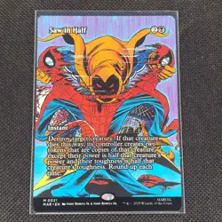 Saw In Half - 0021 - M - Borderless - Non-Foil - Spider-Man - MTG - NM/M - Image 1