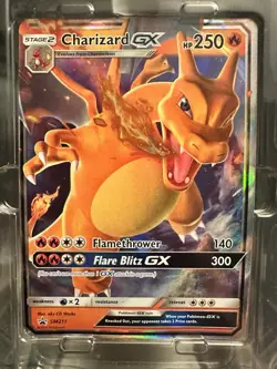 EMPTY Pokemon Hidden Fates Tin WITH promo Charizard GX #SM211 Card NO PACKS - Image 2