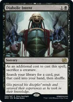 [1x] Diabolic Intent Near Mint, English The Brothers' War MTG Magic - Image 1
