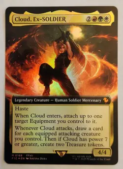 Cloud, Ex-SOLDIER (Extended Art) Commander: Final Fantasy Foil Mythic NM+ - Image 1