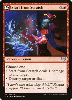 x4 Start from Scratch STX MTG 114/275 UNCOMMON M/NM 4x - Image 1