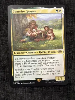 Samwise Gamgee R 0222 Magic The Gathering Lord Of The Rings Non-Holo Near Mint - Image 1