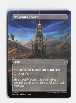 Reliquary Tower (Borderless) 663 Commander Masters MTG NM - Image 1