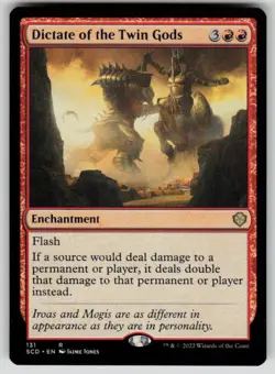 Dictate of the Twin Gods Rare Starter Commander Decks 131 MTG Near Mint 2022 - Image 1