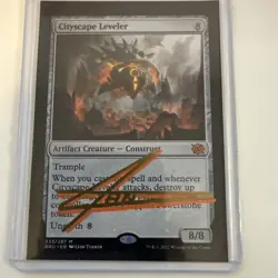 CITYSCAPE LEVELER Artist LEON TUKKER SIGNED Autograph MTG Magic Non-foil - Image 1