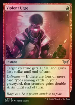 MTG Violent Urge Foil ** Duskmourn: House of Horror ** English - Image 1