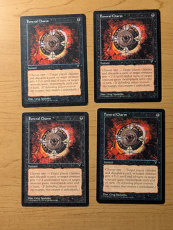 Mtg Funeral Charm x4 LP Visions - Image 1