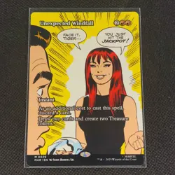 Unexpected Windfall - 0029 - M - Borderless - Non-Foil - Spider-Man - MTG - NM/M - Image 1