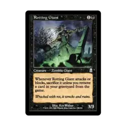 WOTC MtG Odyssey Rotting Giant (C) (Foil) NM - Image 1