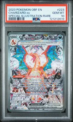 Pokemon TCG Charizard ex SIR 223/197 Obsidian Flames - PSA 10 Gem Mint - Image 1