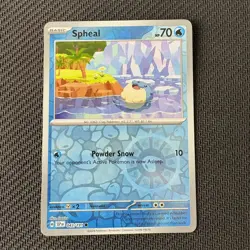 Spheal 043/191 Reverse Holo Pokemon TCG: Surging Sparks Near Mint (NM) - Image 1