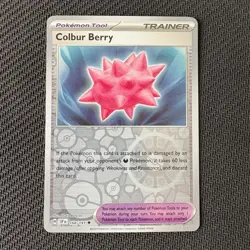 Colbur Berry 168/191 Reverse Holo Pokemon TCG: Surging Sparks Near Mint (NM) - Image 1