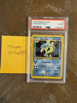 1999 Pokemon Game Gyarados #6 Holo PSA 6 - Image 4