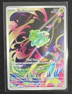 Pokemon Bulbasaur IR Mega Evolution 133/132 In Hand English - NM- Pack Fresh - Image 1