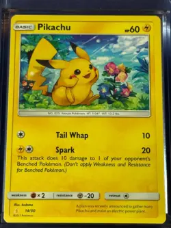 Pikachu - Alolan Raichu Trainer Kit 14/30 Pokemon C NM - Image 1