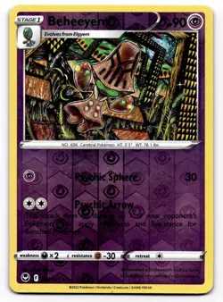 Beheeyem 080/195 Uncommon Silver Tempest Pokemon Reverse Holo HP - Image 1