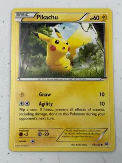 Pikachu 48/162 Common BREAKthrough Pokemon NM - Image 1
