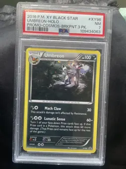 Pokemon XY Black Star Promo Umbreon-Holo #XY96 PSA 7 NM X2 SWIRLS! - Image 2