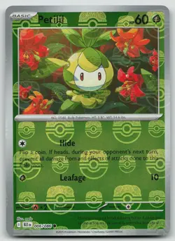 Pokemon Petilil (Master Ball Pattern) 006/086 Black Bolt Common Holo NM - Image 1