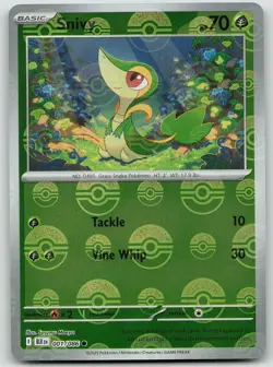 Pokemon Snivy (Poke Ball Pattern) 001/086 Black Bolt Common Holo NM - Image 1