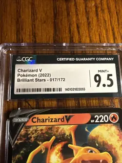 Charizard V Pokemon 2022 Brilliant Stars 017/172 CGC Gem Mint 9.5 - Image 3