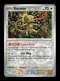Pokemon TCG SV08: Surging Sparks Kecleon Common Reverse Holo - Image 1