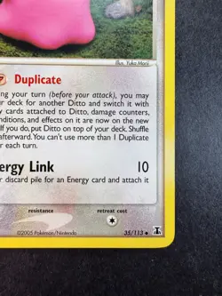 2005 Pokemon Ditto EX Delta Species 35/113 Non-holo Regular - Image 5
