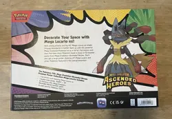 Pokemon TCG Ascended Heroes Mega Lucario ex Premium Poster Collection. - Image 2