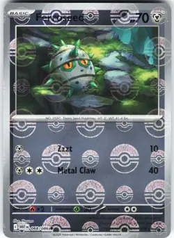 Ferroseed (Poke Ball Pattern) 068/086 Pokemon SV: White Flare Holo Common NM - Image 1