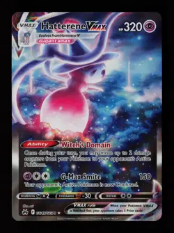 Hatterene VMAX GG47/GG70 Holo Crown Zenith Galarian Gallery Pokemon Cards - Image 1